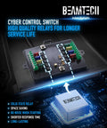 Beamtech control switch with high quality relays for 8 Gang RGB Switch Panel With Multi Function On Off Memory Dimmer Pulse Toggle And Auxiliary Touch LED Controller