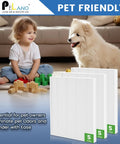 3 Pack C545 HEPA Replacement Filter S For C545 B151 P150 And 9300 Air Purifiers displayed with child and dog