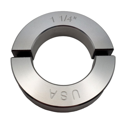 2 Pack 1.25 Inch Bore Aluminum Split Shaft Collar, Clamping Two-Piece Design With Included Screws, No-Fuss Install, Lightweight 2024 Alloy For Machines And DIY Projects