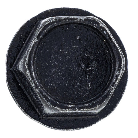 Genuine OEM Hex Washer Head Shoulder Screw Part 120-7024 top view, steel material for Exmark Quest mowers installation.