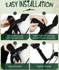 Premium Swivel Golf Bag Strap Replacement installation guide for comfortable dual shoulder backpack system.