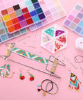 Bead Loom Kit For Adults With 48000 Glass Seed Beads In 96 Colors 2 Mm Plus Metal Loom Threads Needles Trays Jewelry Making