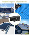 Installation examples of 4 Pack Solar Panel Z Mounting Brackets With Aluminum Construction And 304 Stainless Steel Screws, Rust Resistant