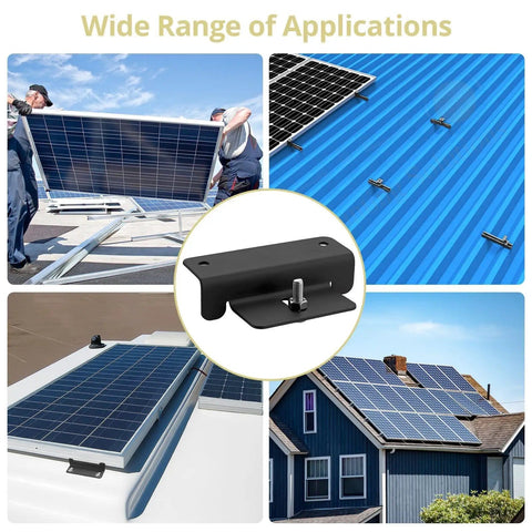 Installation examples of 4 Pack Solar Panel Z Mounting Brackets With Aluminum Construction And 304 Stainless Steel Screws, Rust Resistant