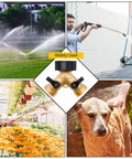 Solid Brass Garden Hose Splitter Tee Adapter Fits 3/4 Inch Fittings Includes Rubber Gasket And Teflon Tape For Smooth Two Way Flow on yard tasks.