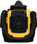Back view of Go-To 20V Max Cordless and Corded Wet Dry Vacuum With 2 Gallon Tank, HEPA Filter, showing attachments and design.