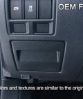 Interior Fuse Box Coin Tray Storage Dash Organizer For Subaru XV Crosstrek Forester Outback Legacy Impreza WRX STI Ascent Matte Black ABS Plastic Fits LHD Models Only installed view