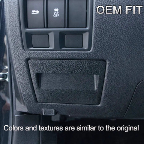 Interior Fuse Box Coin Tray Storage Dash Organizer For Subaru XV Crosstrek Forester Outback Legacy Impreza WRX STI Ascent Matte Black ABS Plastic Fits LHD Models Only installed view