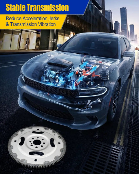 Automatic Transmission Clutch Flywheel Flexplate Replacement 68544198AA For Chrysler Dodge Ram Vehicles Including 200 Town And Country Avenger Grand Caravan Journey ProMaster Vans SUVs Easy Install OEM Grade Quality Keeps Your Ride Shifting Smooth, flexplate by car