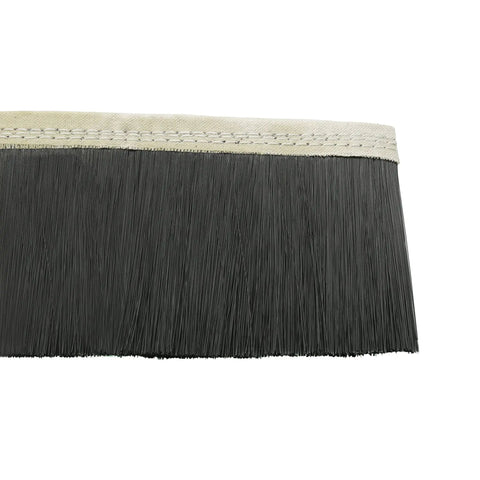 Close-up of Tough CNC Vacuum Brush Nylon Dust Cover for Engraving Machines, measuring 1m long by 100mm wide with adhesive