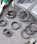 30 Piece Bike Bearing Set for BMX and Everyday Riders With Fixed Cage Ball Bearings in 10 Sizes 4mm To 8mm Range Silver