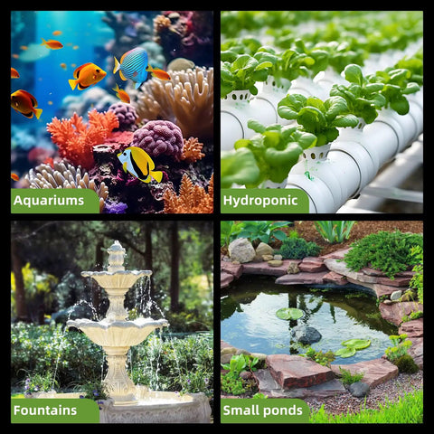 660 GPH Submersible Water Pump For Ponds, Fountains, Hydroponics, Statuary And Waterfalls, Works Great For Aquarium And Fish Tank Setups