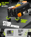 Extra Large Folding Wagon Cart For Outdoors And All Terrain Hauling Heavy Duty 560 Pound Capacity with gear loaded