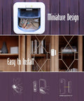 Smart Door Alarm System With Magnetic Window Locks And Wireless Doorbell Chime Contact Sensor No Hub Required For A Smooth HomeKit Ready Setup That Automates Entry Lights And Sends Quick Alerts featuring cat flap design and installation instructions