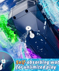 Amphibious RC Car That Rips On Land And Water 4WD Waterproof Monster with water gun, close-up of water absorption feature.