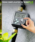 Sprinkler Timer With 3 Independent Programs Waterproof Hose Timer Brass Inlet Rain Delay Manual And Automatic Irrigation System 1 Outlet