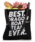 Paddler Tote Bag For Dragonboating Enthusiasts, Crew, And Fans, Rugged Water Resistant Carryall, black tote with groceries inside