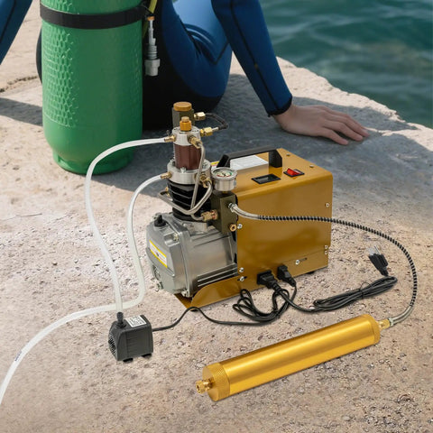 Top-Tier Electric PCP Air Compressor, 1.8KW High-Pressure Pump With Submersible Design, Delivers 30MPA Fast Air Flow For Scuba Diving, Industrial Testing, And Tire Inflation Plus Durability