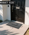 Tough As Nails Heavy Duty Welcome Mat For Home Entrance Indoor Outdoor Front Porch Door Mat 29.5x17 Waterproof Low Profile Dirt Trapper