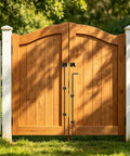 Built Tough Heavy Duty Cane Bolt Gate Drop Rod Ground Latch Solid Steel Gate Hardware For Wood PVC Vinyl Metal Fences And Gates Adjustable 12 24 36 Inches Lengths Black Finish 1 Pack on wood double gate