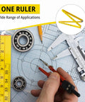 Foldable Meter Stick Ruler 36 Inch Go To Classroom Tool For Measuring In Inches Centimeters Millimeters And Meters with drafting tools