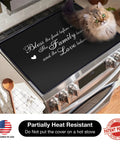 Thick Natural Rubber Stove Top Cover For Electric Stoves Washers And Dryers, Glass Top Protector with cat, 28.5x20.5 inch.