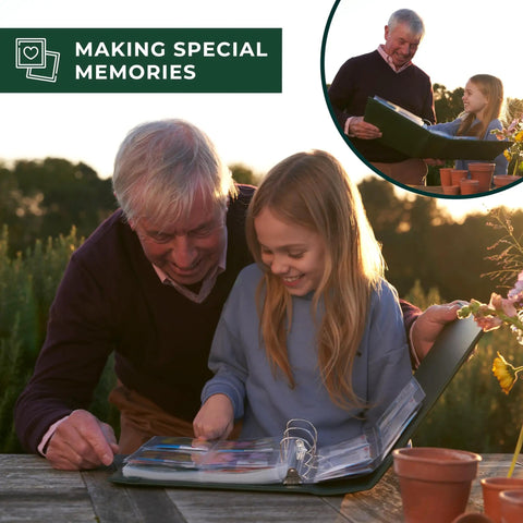 Gardeners using Big Capacity Seed Packet Organizer Binder With 50 Heavy Duty Sheet Protectors That Holds 200 Seed Envelopes.