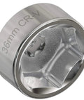 36mm CR-V steel oil filter socket, 6-point hex design for cartridge-style housings, fits Ford F250 6.0 6.4L, BMW, Mini, and more