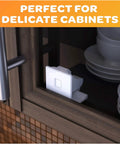 Magnetic Cabinet Locks For Child Safety Inside Cabinets Keeps Doors Locked Up Tight Kid Proofing System installed inside door