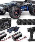 Beast Speed 60KPH 1:14 Scale RC Truggy 4x4 Off Road Remote Control Truck Waterproof Electric Car With 2S Battery For Snow Sand Beach And Rocky Terrain For Tough Trails showing full vehicle with accessories