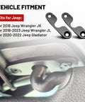 Heavy Duty Sun Visor Repair Kit For Jeep Wrangler JL JK JT Gladiator with Aluminum Clips and Holder for Secure Mounts