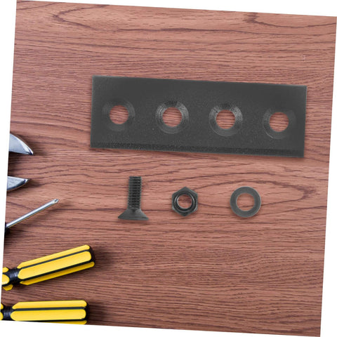 Sliding Barn Door Track Hardware Kit With Straight Brace Brackets Replacement Track Connector For Stable Home Barn Door Install Durable Metal Hardware Set