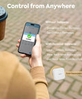 User controlling Fingerprint Smart Deadbolt with Keypad and App Control for Keyless Entry Security Lock for Home Apartment Rental.