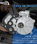 Yongto Parts brake vacuum pump with silver aluminum housing and black mounting gasket, front view
