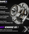 Front view of Front Wheel Bearing And Hub Assembly For 2017 Audi Q7 HC Series Front Wheel Hub Replacement, Durable Bearing Kit.