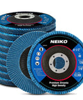 High Density Zirconia Flap Disc Set 4.5 Inch By 0.875 Inch 40 Grit Bevel Type Jumbo Pack Of 10 Durable Premium Blue Zirconia