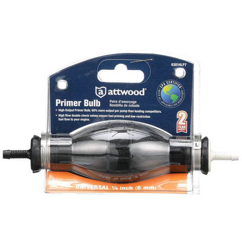 High Output Fuel Primer Bulb For Marine Outboard Engines EPA And CARB Compliant One Quarter Inch Fuel Line in packaging