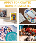 Premium Sublimation Paper 8.5x11 Inch 120GSM 110 Sheets For Inkjet Printers And Sublimation Inks applied on mugs, mousepad, ornaments, skateboard for vibrant colors.