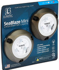 SeaBlaze Mini Underwater LED Boat Lights Pair 700 Lumens Marine Grade Blue Perfect For Fishing Boats Dinghies And Skiffs Durable USA Made