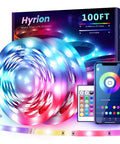100 Ft Bluetooth LED Strip Lights With Music Sync And Color Changing 5050 RGB Tape Lighting Remote And App Control package