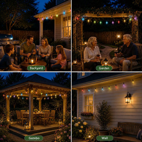 Multicolor Flower String Lights With 10 Connectable Bulbs Plug In Indoor Outdoor Patio Decor For Parties And Weddings Cozy Bedroom Ambience Cottagecore Garden Fairy Lights