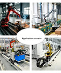Industrial CNC Robotic Welding Arm For Container Frame Assembly And Logistics Facilities Multi Metal Automated Welder in action.