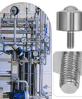 High Precision Steel Ball Transfer Bearing Caster With M12 Threaded Bolt One Inch Roller for industrial machinery