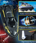 Brushless RC Jet Boat With Water-Cooled Motor For Max Torque And Quick Cool Runs High Speed 25 KMH Remote Control Boat details