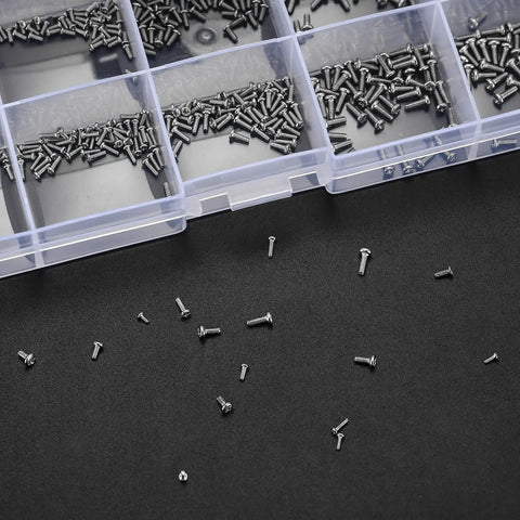 800 Piece Tiny Screws Kit For Electronics And Gadgets Micro Pan Head Machine Screws assorted in box