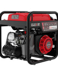 4500 Watt Portable Generator With Carbon Monoxide Alarm And Inverter Technology for home and camping, side view.