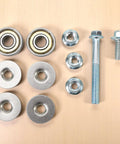 Components of Beefed-Up Chain Guide Slider With Swingarm Roller Replacement For KX250F 2009-2020 And KX450F 2009-2018 Dirt Bikes