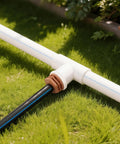PVC To Drip Irrigation Adapter Three Quarter Inch Male Pipe Thread To One Half Inch Barbed Coupling For Drip Line And Threaded Hose Fittings Pack Of Ten Easy Install in PVC irrigation pipe setup