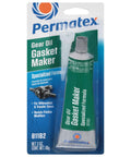 Gear Oil RTV Gasket Maker Sealant For Differentials And Transfer Cases High Temp Silicone That Seals Leak Paths And Stops Leaks DIY Grade 2 Pack 3 Oz Tubes OEM Tested, front view of packaging.