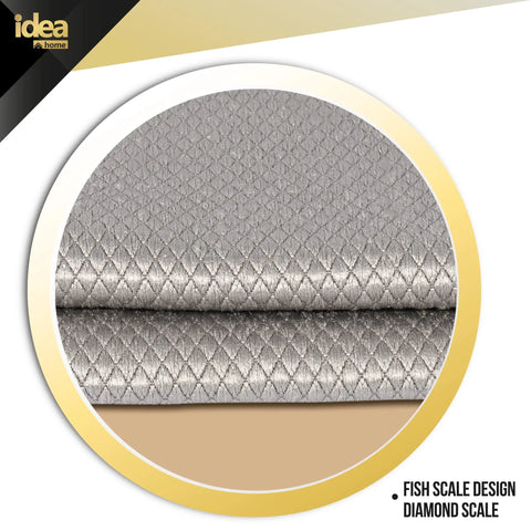 Idea Home microfiber cleaning cloth with fish-scale diamond pattern, gray, large 16 x 24 inches, 2-pack
